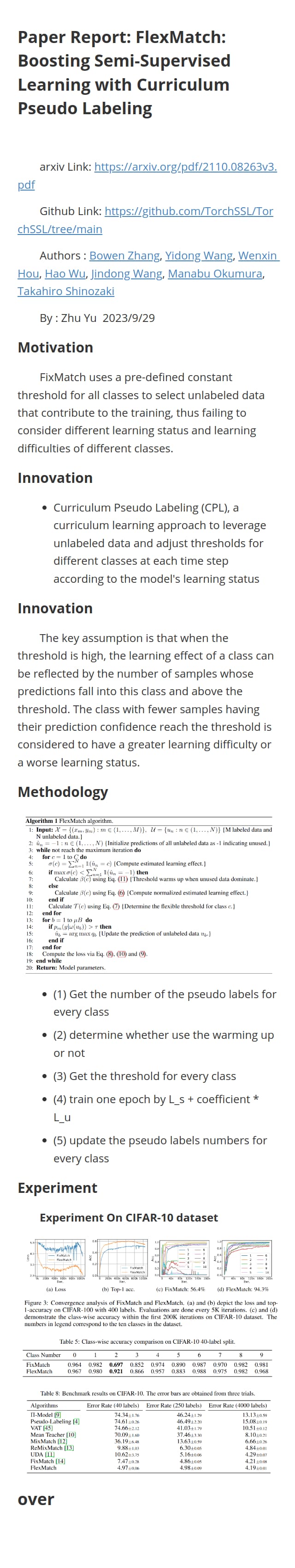 FlexMatch: Boosting Semi-Supervised Learning with Curriculum Pseudo Labeling